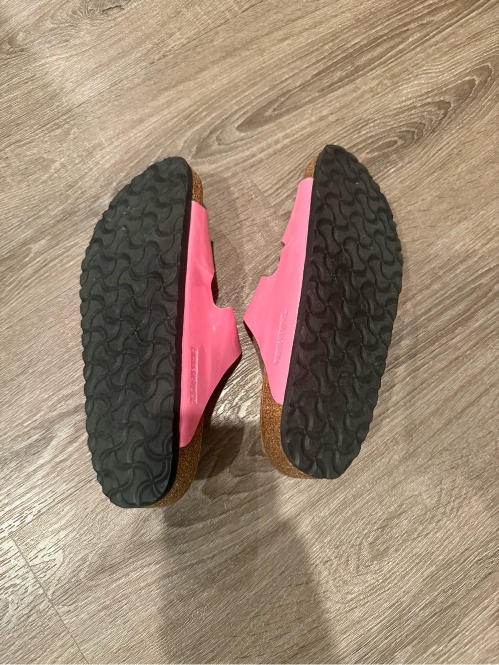 Birkenstock Pink Arizona Patent Leather Sandals - Picture 3 of 4